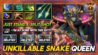 UNKILLABLE SNAKE QUEEN Medusa Max Slotted Item Build Just Stand & Split Shot 7.35d DotA 2