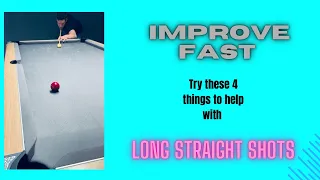 Learn how to cue straight - long straight shots 🎱