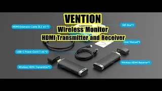 VENTION Wireless Monitor HDMI Transmitter and Receiver
