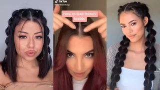 💇🏻‍♀️ TOP DIY HAIR TUTORIAL HAIR HACKS & TIPS TikTok Compilation