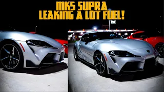 Terrifying Moment: Mk5 Toyota Supra Nearly Goes Up in Flames!