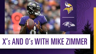 Comparing Lamar Jackson to Mike Vick, Offensive Keys Against Ravens' | X's and O's with Mike Zimmer