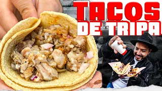 Hasta 2 HRS esperan por estos MARAVILLOSOS TACOS de TRIPA 😱 | Te DAN los TACOS en la MANO 🖐🏼