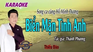 Karaoke vọng cổ - Biển mặn tình anh | Hát với Hồ Minh Đương | vọng cổ thiếu đào