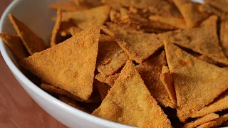 nachos recipe | homemade crispy nacho chips recipe