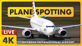 ✈️【4K LIVE】GOLDEN HOUR - Plane Spotting with ATC - Brisbane Airport