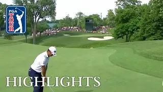 Hideki Matsuyama’s hole-out eagle approach at the Memorial