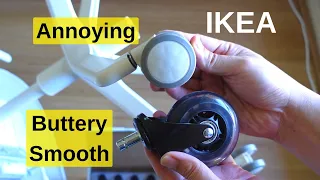 How to fix IKEA chair castor wheels auto-locking without void warranty - Rollerblade Castors