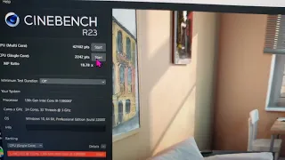 cinebench R23 score 13900kf @5.7
