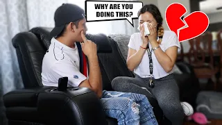 TELLING MY GIRLFRIEND I DON'T LOVE HER ANYMORE! (SHE CRIED)