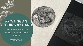 Dry Point Etching Without a Press - How to Hand Print