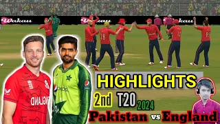 England v Pakistan Highlights | 2nd T20I 2024 MATCH | CRICKET 24 | #gameplay #cricket #gaming