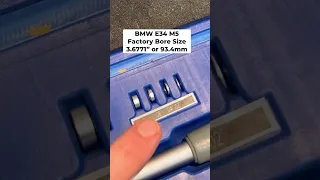 Measuring BMW E34 M5 Engine with a Dial Bore Gauge #shorts #bmw #bmwm5 #bmwe34 #restoration #diy