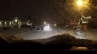 HEMI DURANGO RT  drive in snow storm
