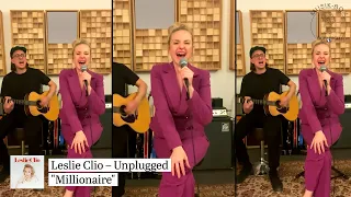 LESLIE CLIO: Livestream – "Millionair" & "I Couldn't Care Less" – Unplugged