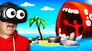 Surviving From TRAIN EATER On REMOTE ISLAND (Funny Island Time VR Gameplay)