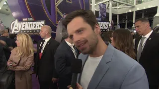 Avengers: Endgame World Premiere || Sebastian Stan Soundbite || #SocialNews.XYZ