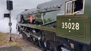 1z21 50th Anniversary Of 35028 leaving Salisbury