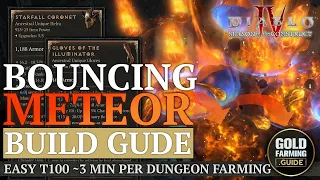 Diablo IV: Bouncing Fireball Meteor T100 Sorceress Build Guide. Uber Lilith & Tier 100 NM Dungeons!