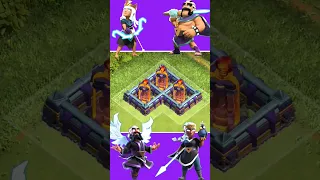 Hero's vs Single Inferno Tower | Clash of Clans 😱🥵🤯 ?? #shots