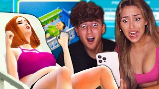 I Played a PREGNANCY Simulator Game With My Boyfriend...