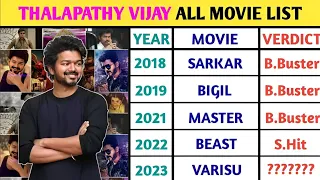 Thalapathy Vijay Hits And Flops Movies List | 2010 To 2023 All Movies | Vijay Movies Leo, Varisu