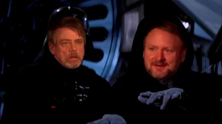 Rian Johnson destroys Luke Skywalker as Mark Hamill Watches