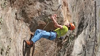 Karola Klettersteig - schwerster Klettersteig in Deutschland