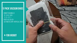 5 Pack Vacuum Bags Compatible for IRobot Roomba