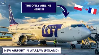 [4K] TRIP REPORT | Brand-New Warsaw Airport !!! :D  | LOT Boeing 737-800 | Warsaw Radom to Paris CDG