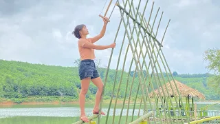 Amazing! Techniques and How To Build a Floating Bamboo Bridge On Water#aqua #build #bamboo bridge