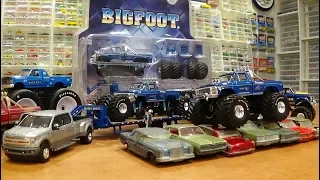 Greenlight Big Foot #1 Monster Truck with Gooseneck Trailer - REVIEW