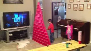 Plastic Cup Pyramid