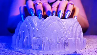 ASMR Tapping & Scratching Salt & Ice Blocks Only 💕(No Talking)💕