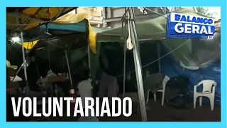 Esquema especial é montado para receber as vítimas resgatadas no RS