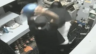 Bowling alley employee brutally attacked on video