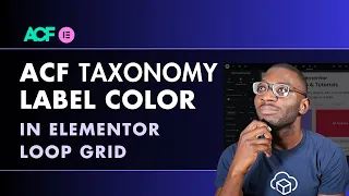 How to Use ACF TAXONOMY Metafield as Label Background Color in Elementor Loop