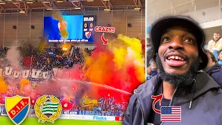 AMERICAN FAN EXPERIENCES THE STOCKHOLM DERBY - DJURGÅRDEN IF VS HAMMARBY IF