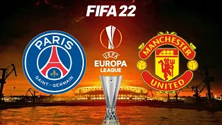FIFA 22 | PSG vs Manchester United - Erik Ten Hag Squad - UEFA Europa League Final - Full Gameplay