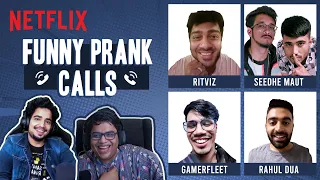 @tanmaybhat & @SamayRainaOfficial Prank Call Friends 😝| Impractical Jokers | Tanmay Reacts | Netflix India