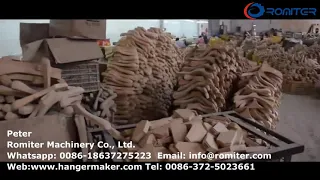 How to Make Luxuxry Wooden Hanger in Hanger Factory with Romiter Machine