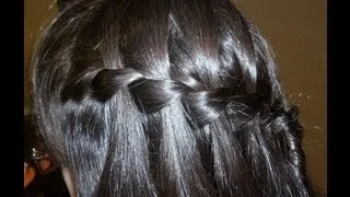 Плетение французский водопад/waterfall braid