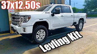 37x12.50s ON A LEVELED 2020 DURAMAX!! | Lifted Trucks | Lifted Duramax | Leveled Duramax |