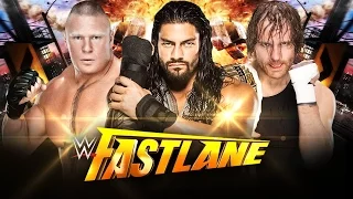 WWE Fastlane 2016 - Dean Ambrose vs Roman Reigns vs Brock Lesnar (Triple Threat )Match HD