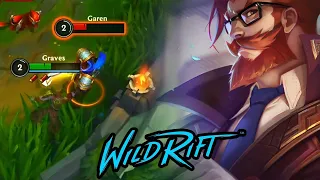 Wild rift Graves vs garen baron lane season 11