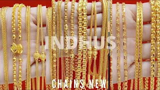 Latest Gold Chain Designs with weight & Price| Daily wear lightweight gold chain designs 2021#Indhus