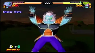 Arguably the best Dragonball character of all time fights some bug guy in Budokai Tenkaichi 3