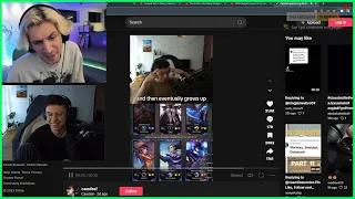 xQc Reacts To Caedrel's Tik Tok