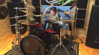 Korn - Cold - Drum Cover! Caleb H Age 6 🤘🏼🥁🤘🏼