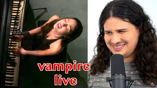 Vocal Coach Reacts to vampire (live) - Olivia Rodrigo